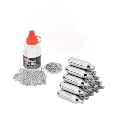 Bolsa X 250 BBs 4,5 mm (BB) De Acero Plateado Diametro De 4,4 mm Para Pistolas De CO2.